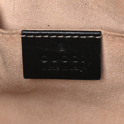 Gucci Calfskin Matelasse Mini GG Marmont Chain Shoulder Bag  Black 5 of 7