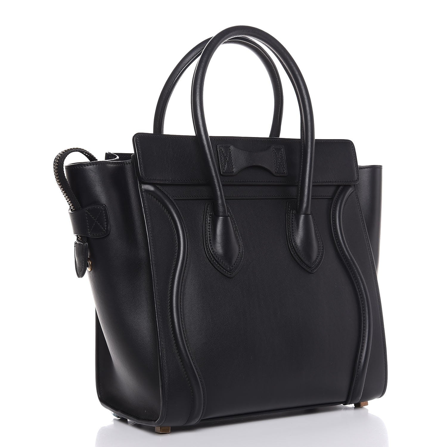 Celine Smooth Calfskin Micro Luggage Black 3 of 7