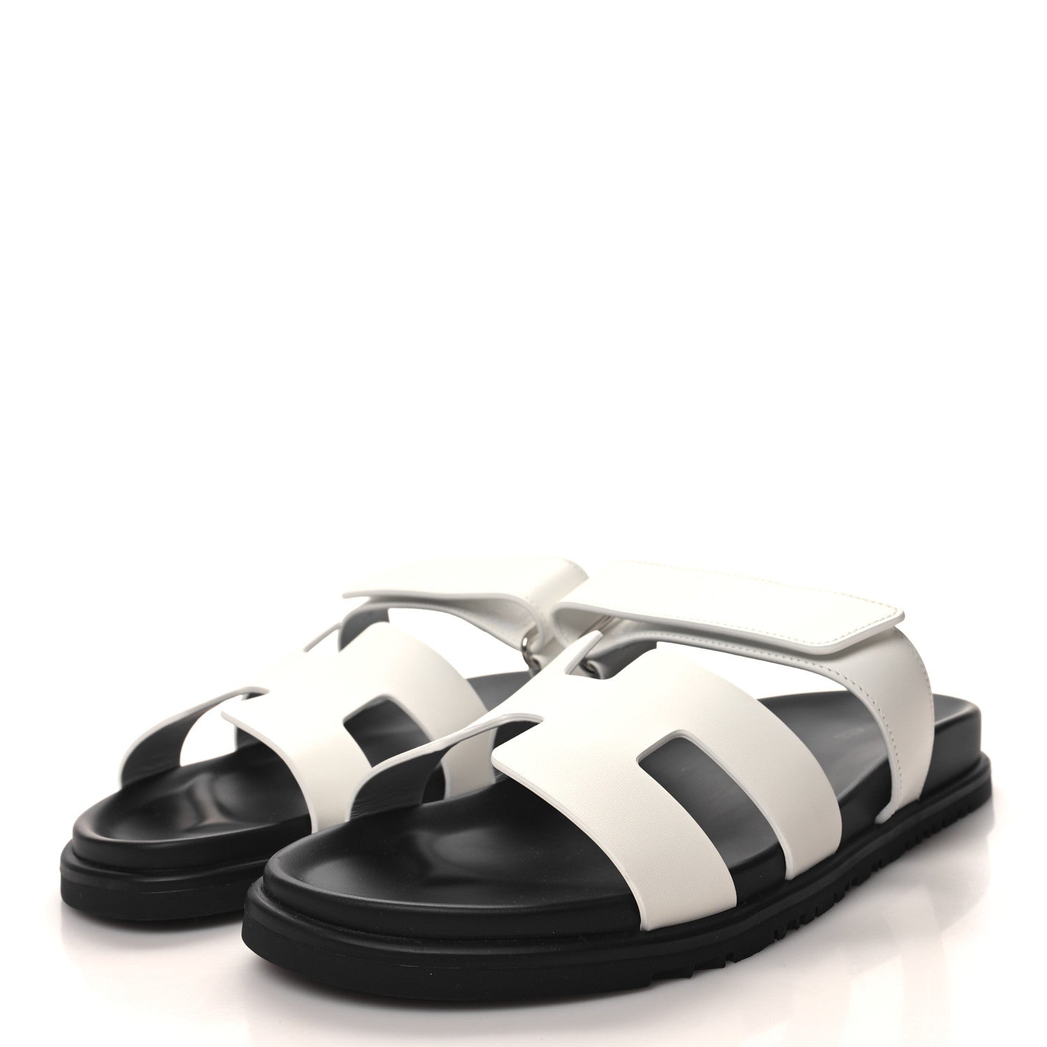 Hermes Calfskin Womens Chypre Sandals 41.5 White 3 of 8