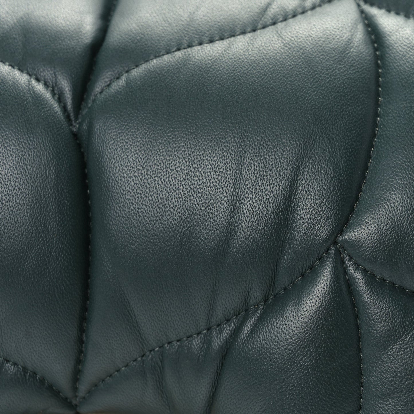 Nappa Pillow Quilted Little Softie Bag  Green