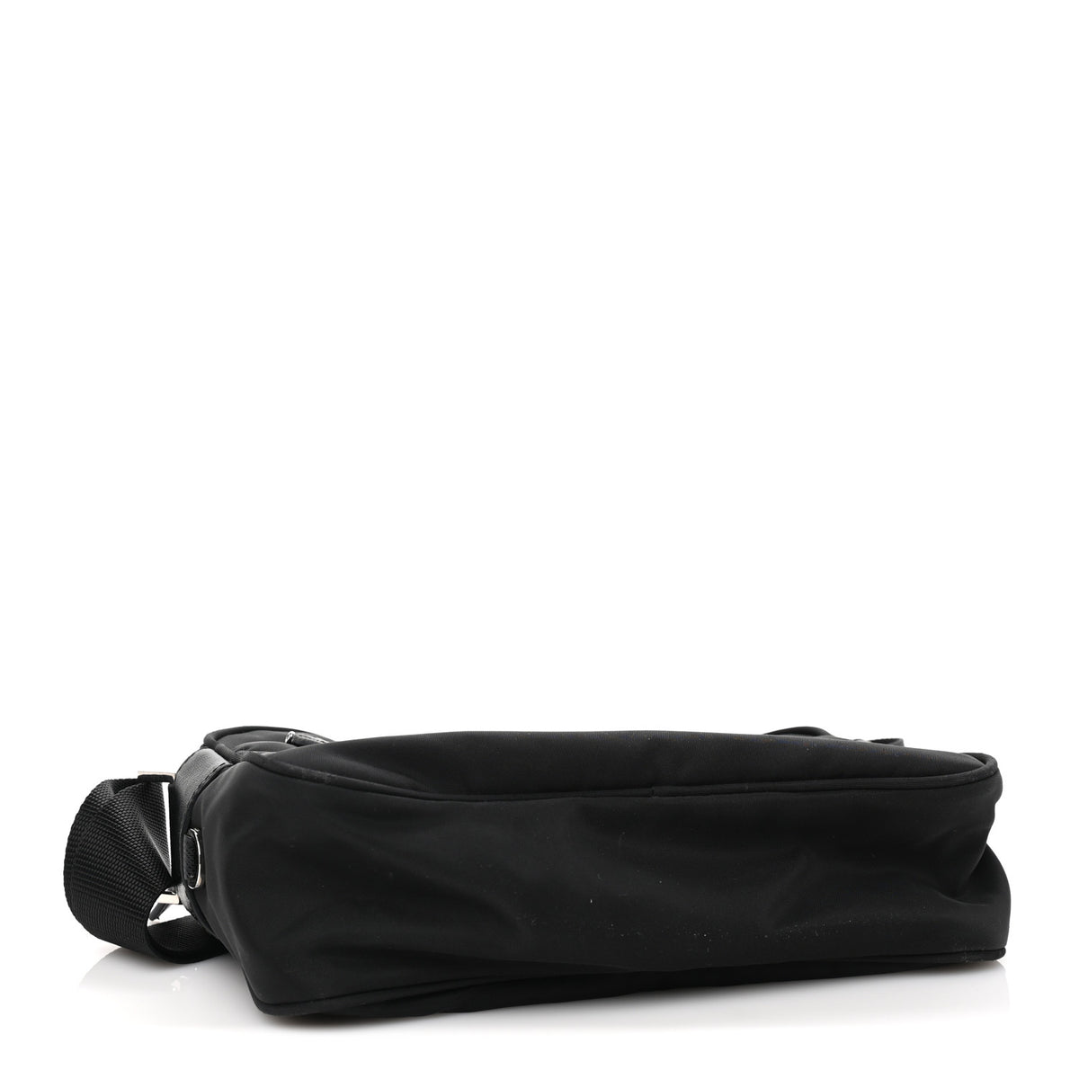 Tessuto Nylon Triangle Shoulder Bag Black