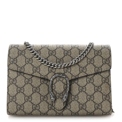 Gucci GG Supreme Monogram Mini Dionysus Chain Wallet Beige Black 1 of 7