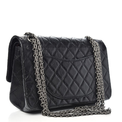 Chanel Aged Calfskin Quilted 2.55 Reissue 225 Flap Black 3 of 11