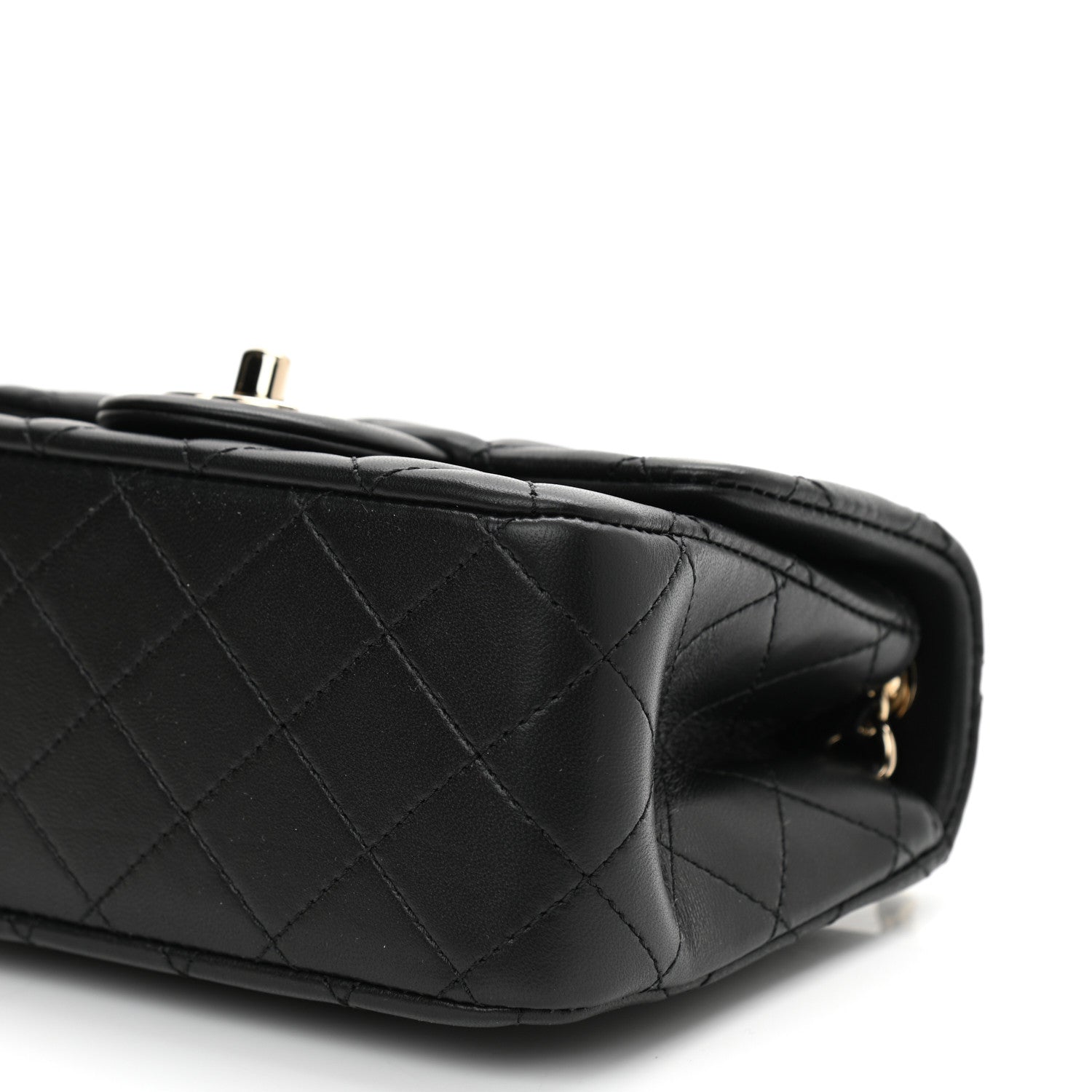 Chanel Lambskin Quilted Enamel Mini Pearl Crush Flap Black 10 of 10