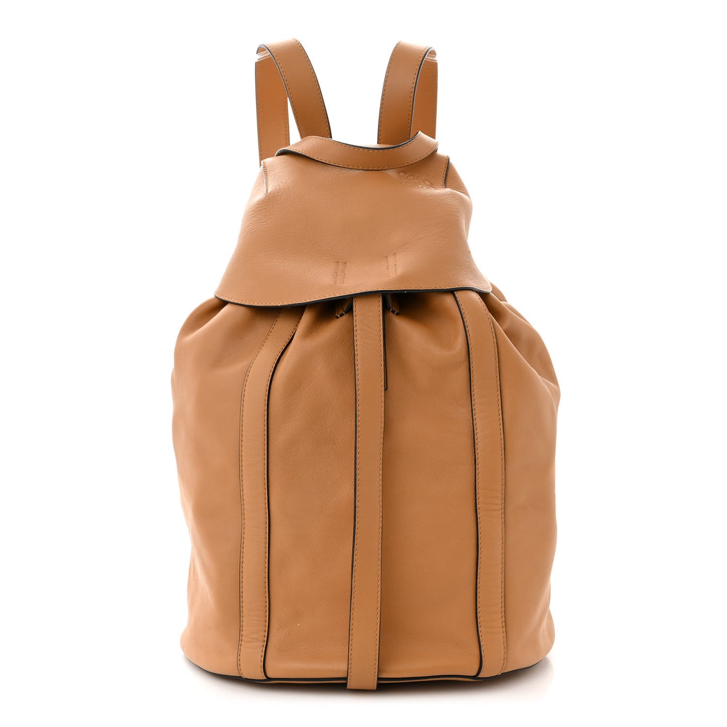 Calfskin Belt Backpack Tan