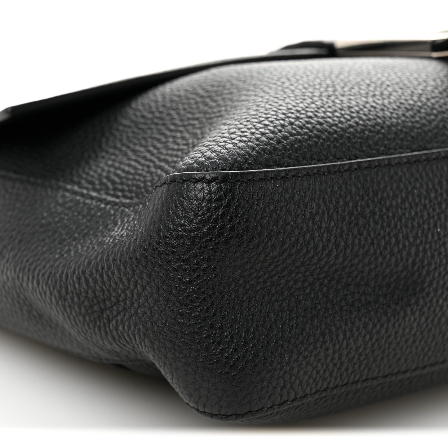 Cuoio Romano Selleria Large Convertible Baguette  Black