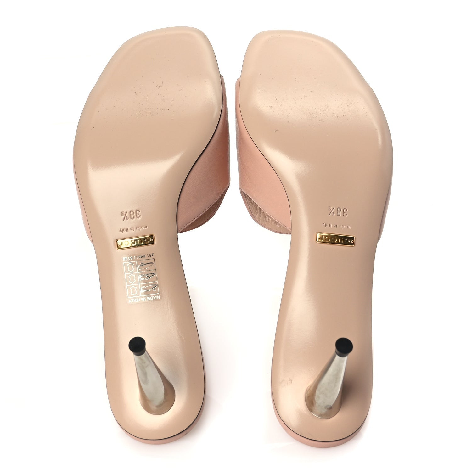 Gucci Malaga Kid Blondie 65mm Slide Sandals 38.5 Perfect Pink 6 of 9