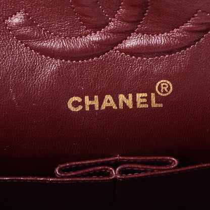 Chanel Lambskin Quilted Medium Double Flap Black 7 of 9