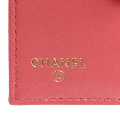 Chanel Caviar Quilted Double Flap Wallet Pink 6 of 8