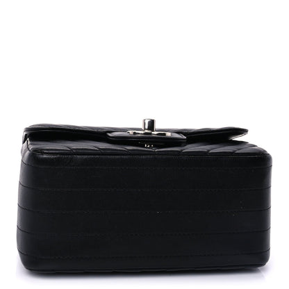 Chanel Lambskin Chevron Quilted Mini Square Flap  Black 3 of 8