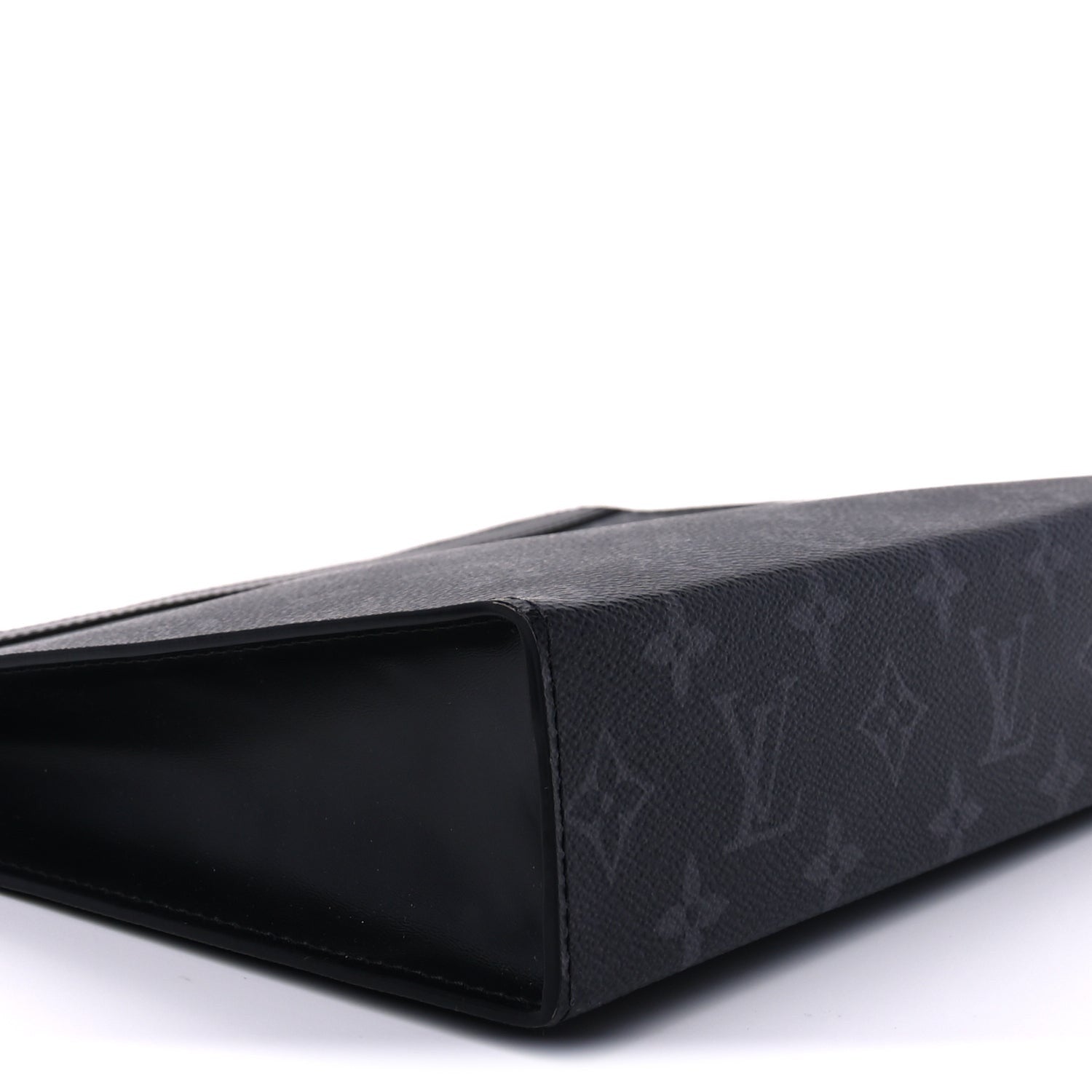Louis Vuitton Monogram Eclipse Pochette Voyage MM Black 7 of 8