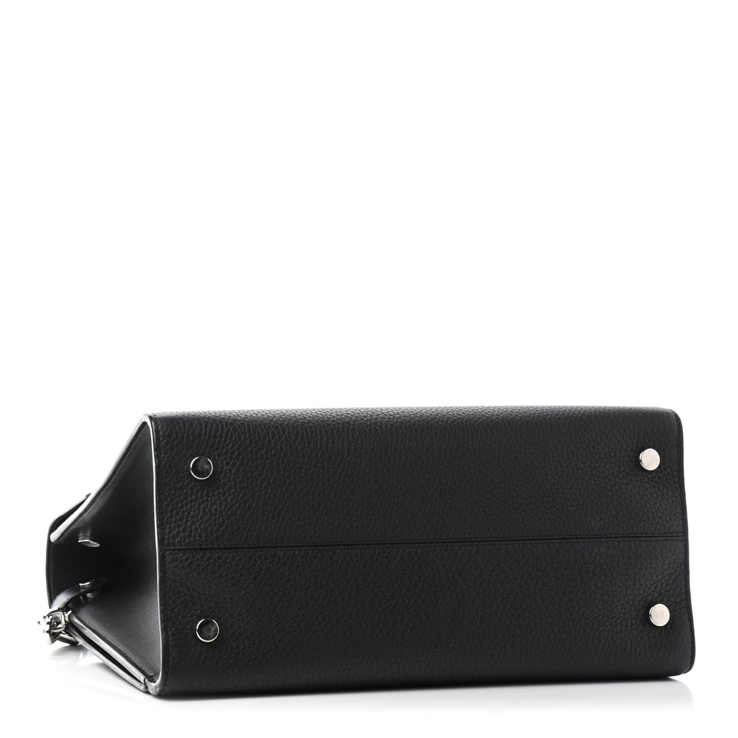 Grained Calfskin Medium Diorever Flap Black