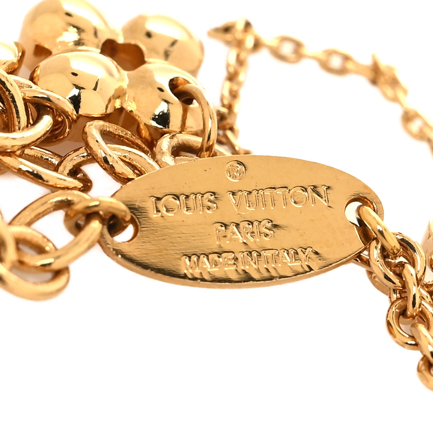 Sweet Monogram Charm Bracelet Gold