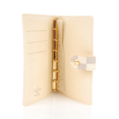 Louis Vuitton Damier Azur Small Ring Agenda Cover 5 of 7