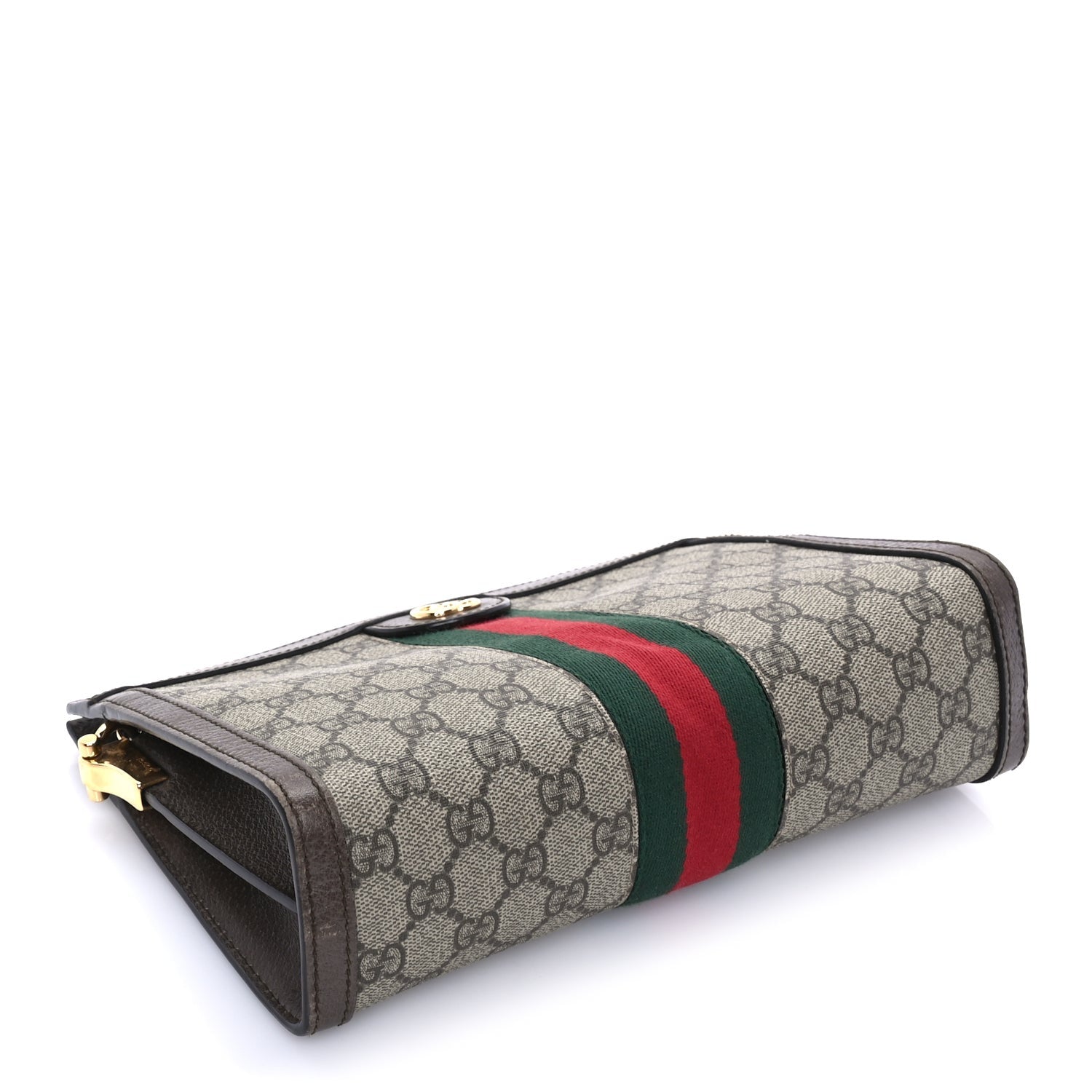Gucci GG Supreme Monogram Web Small Ophidia Chain Shoulder Bag  Brown 7 of 7