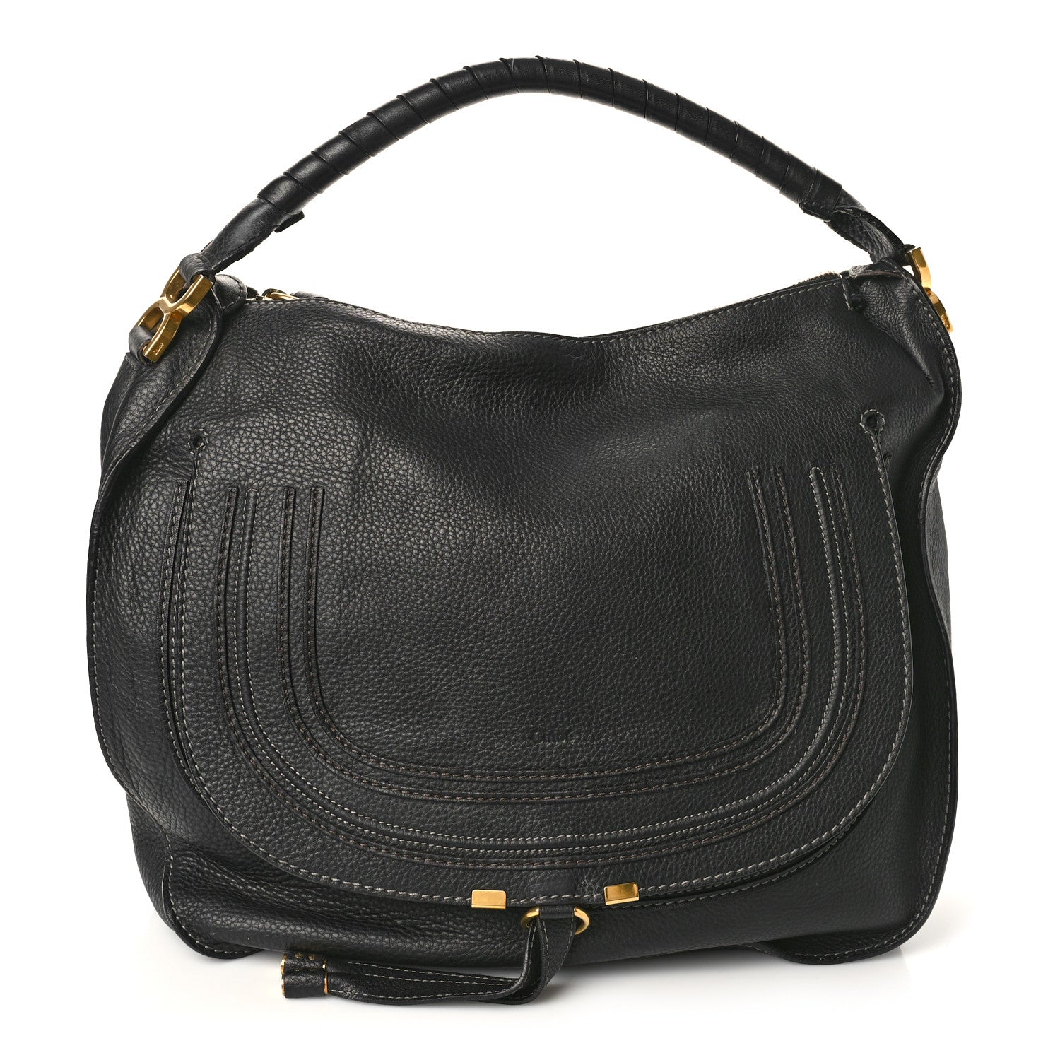 Chloe Calfskin Medium Marcie Satchel Black 1 of 8