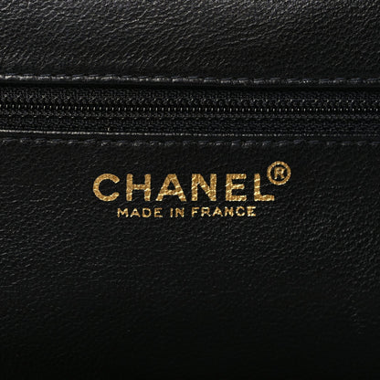 Chanel Tweed Lambskin Plexiglass CC Wristlet Black 5 of 8