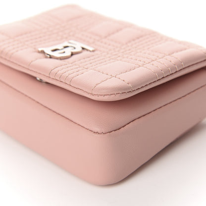 Burberry Lambskin Quilted Micro Lola Bag Blush Pink 7 of 10