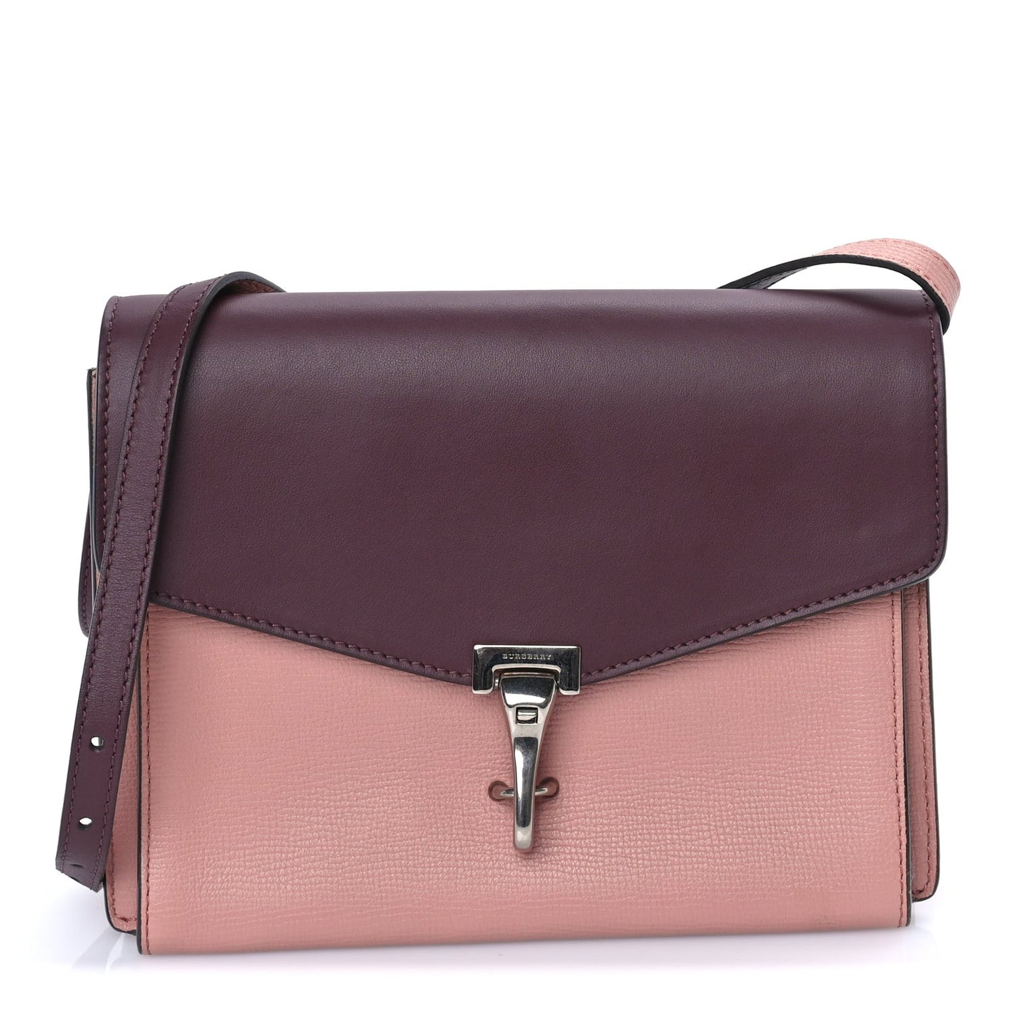 Derby Calfskin Bi-Color Small Macken Crossbody Bag Dusty Rose
