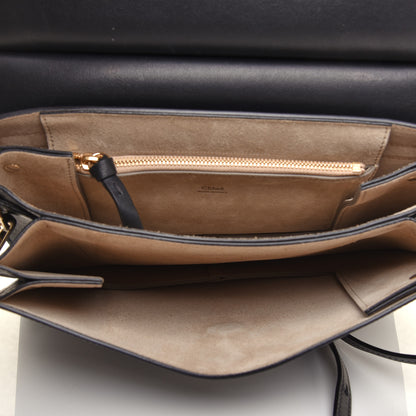 Chloe Suede Calfskin Medium Faye Shoulder Bag Black 5 of 10