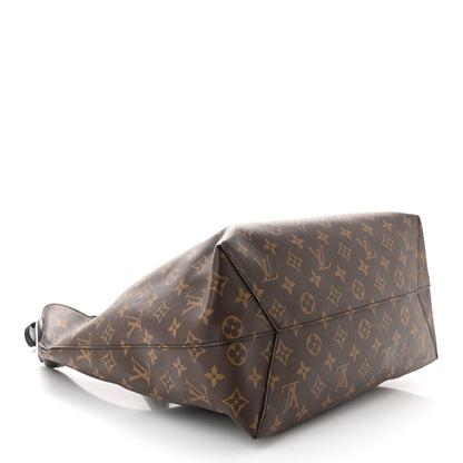 Louis Vuitton Monogram Flower Hobo Black 4 of 14