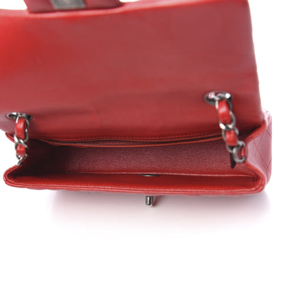 Chanel Lambskin Quilted Mini Rectangular Flap Red 5 of 11