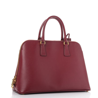Prada Saffiano Lux Large Promenade Tote Cherry 3 of 13