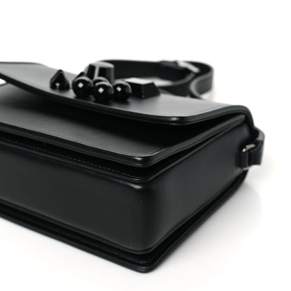 Christian Louboutin Calfskin Studded Carasky Crossbody Bag Black 9 of 9