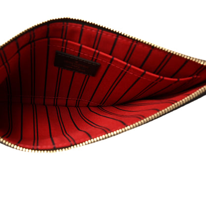 Louis Vuitton Damier Ebene Neverfull MM GM Pochette 4 of 9