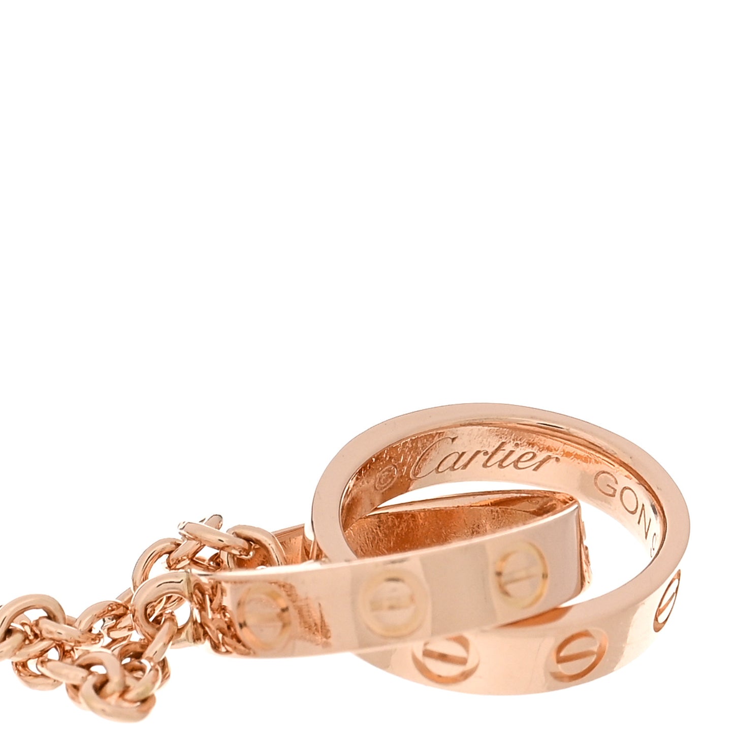 18K Pink Gold Interlocking LOVE Bracelet