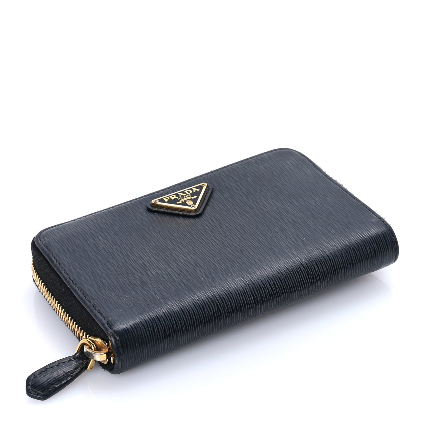 Move Triangle Compact Zip Wallet Black