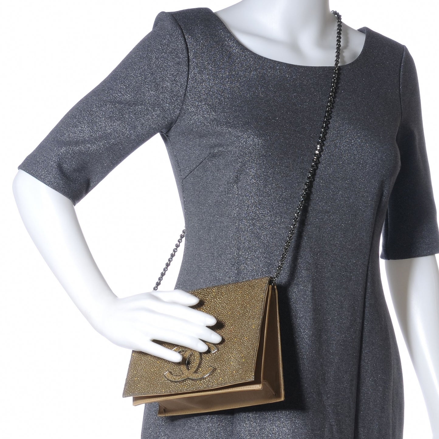 Stingray CC Mini Flap Bag Gold