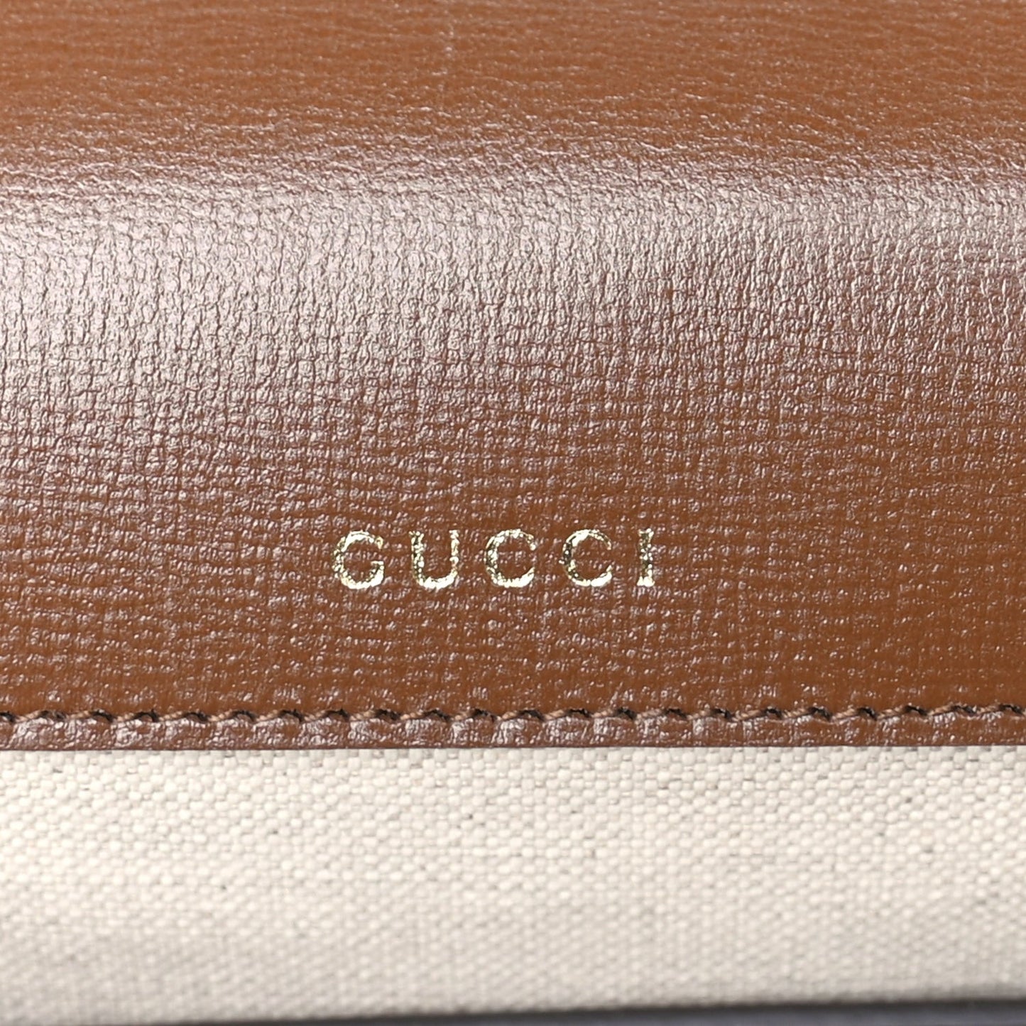 GG Supreme Monogram Azalea Calfskin Web Mini Horsebit 1955 Shoulder Bag Beige Ebony Brown Sugar
