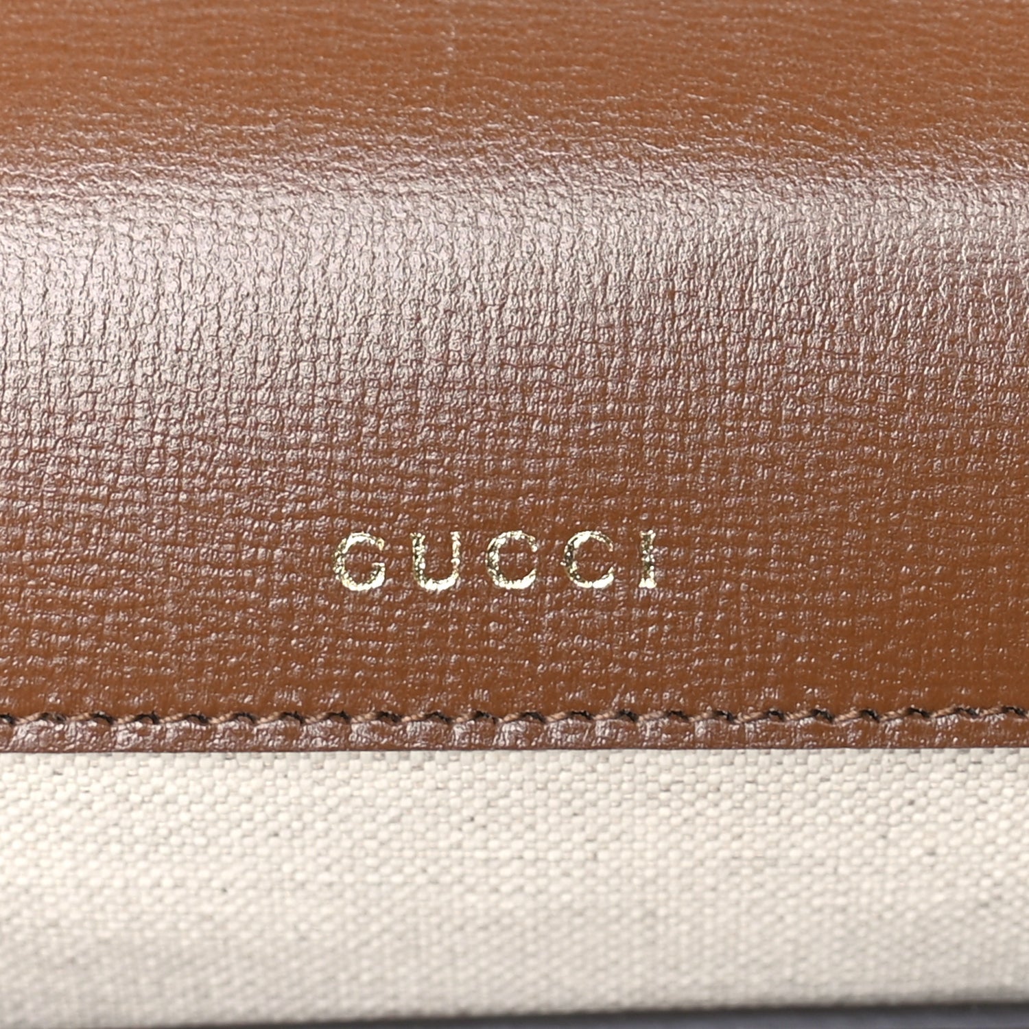Gucci GG Supreme Monogram Azalea Calfskin Web Mini Horsebit 1955 Shoulder Bag Beige Ebony Brown Sugar 5 of 7