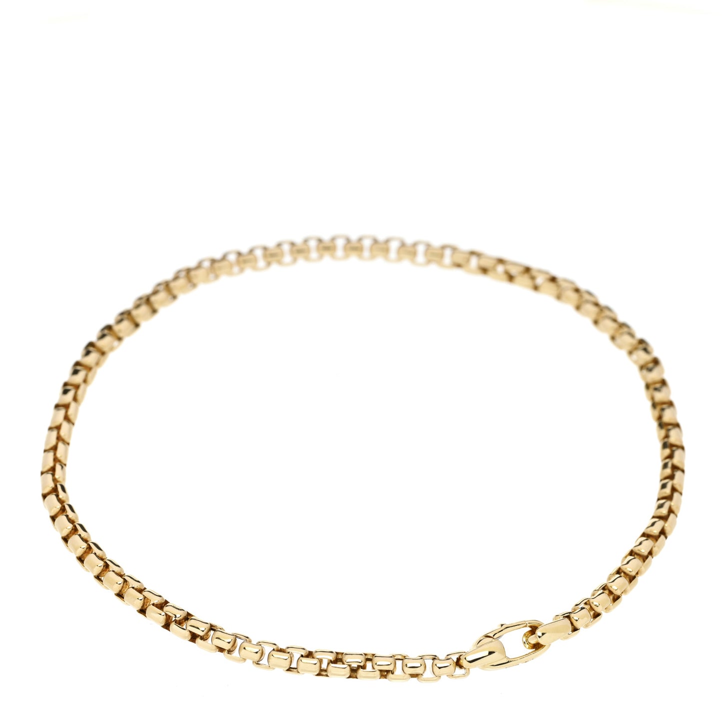 18K Yellow Gold 2.7mm Box Chain Bracelet