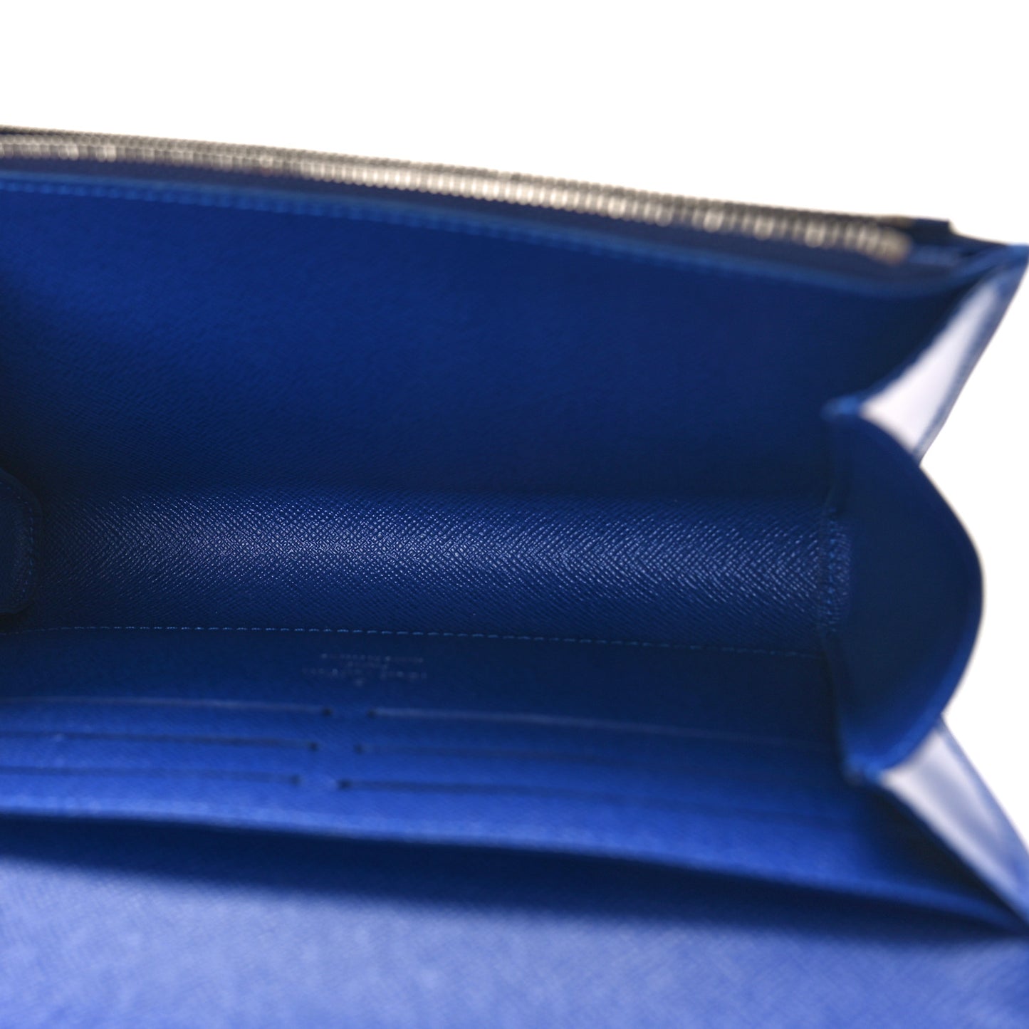 Epi Flamingo Twist Chain Wallet Blue