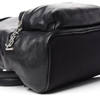 Saint Laurent Lambskin Mini City Backpack Black 6 of 10