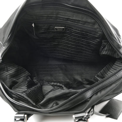 Prada Tessuto Nylon Saffiano Duffle Black 4 of 8