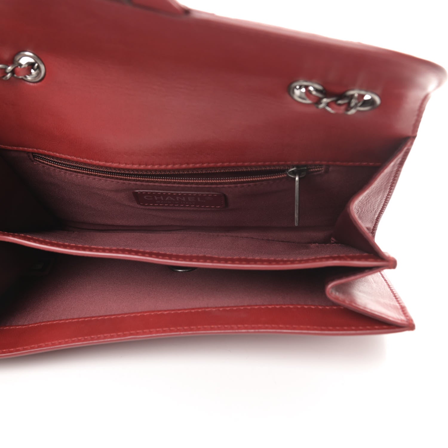 Chanel Lambskin Quilted Citizen Zip Flap Red 5 of 13