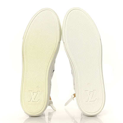 Louis Vuitton Technical Fabric Calfskin Monogram Printed Stellar Sneaker Boots 41 Blue 6 of 7