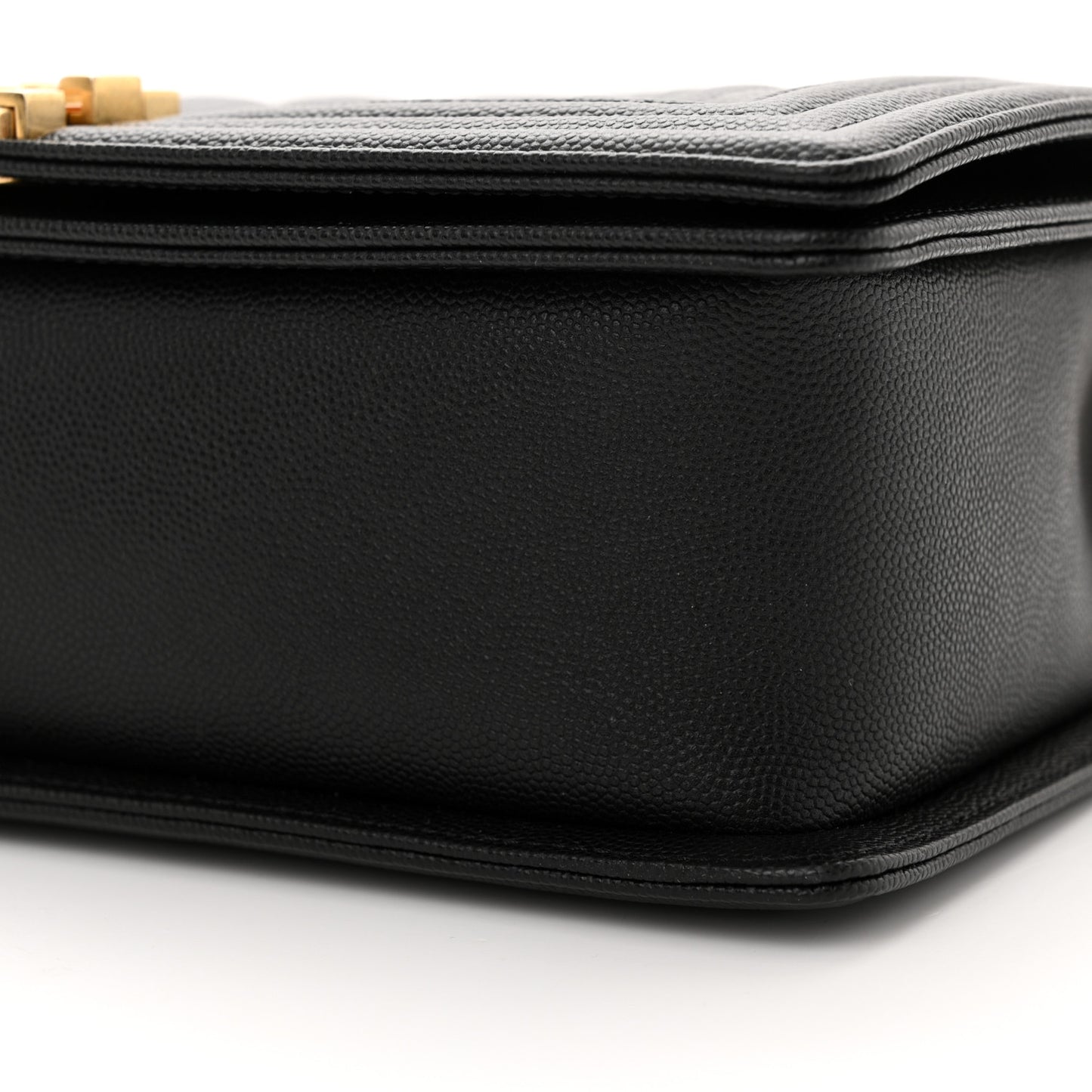 Calfskin Quilted New Medium Boy Flap Black