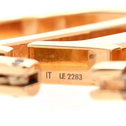 Louis Vuitton Metal Louise Hoop Earrings  Gold 5 of 5
