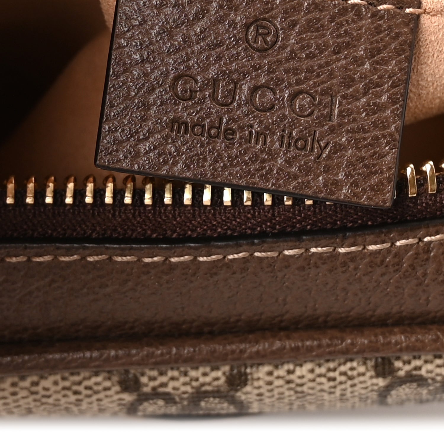 Gucci GG Supreme Monogram Web Mini Ophidia Shoulder Bag  Brown 6 of 9