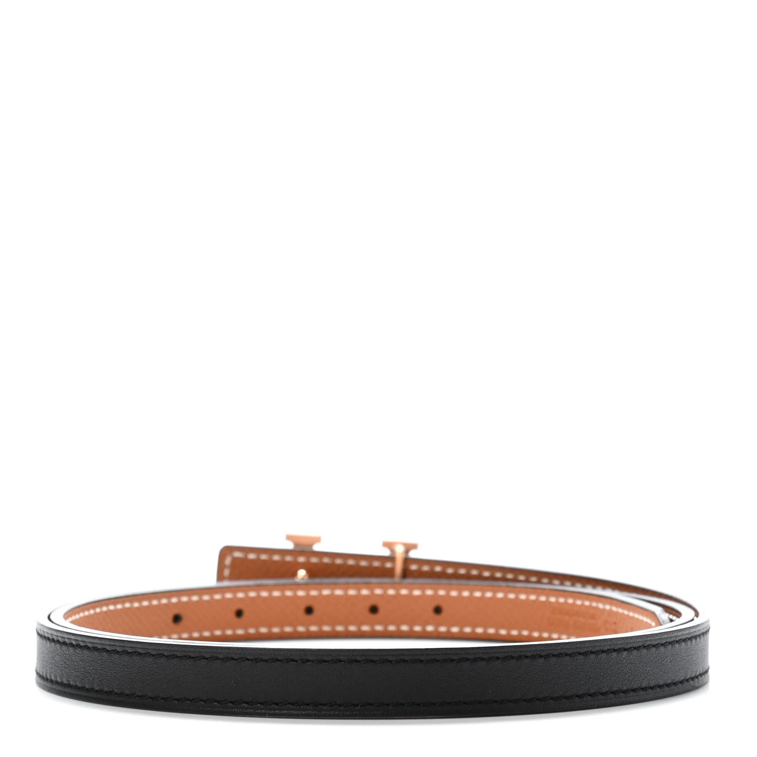 Hermes Swift Epsom 13mm 5382 Rock Belt 85 Black Gold 2 of 4