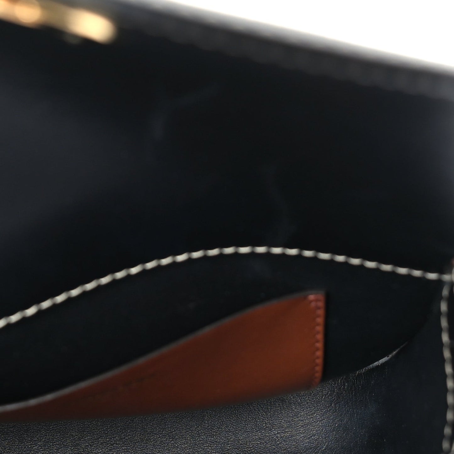 Calfskin Check Small Elizabeth Bag Brown