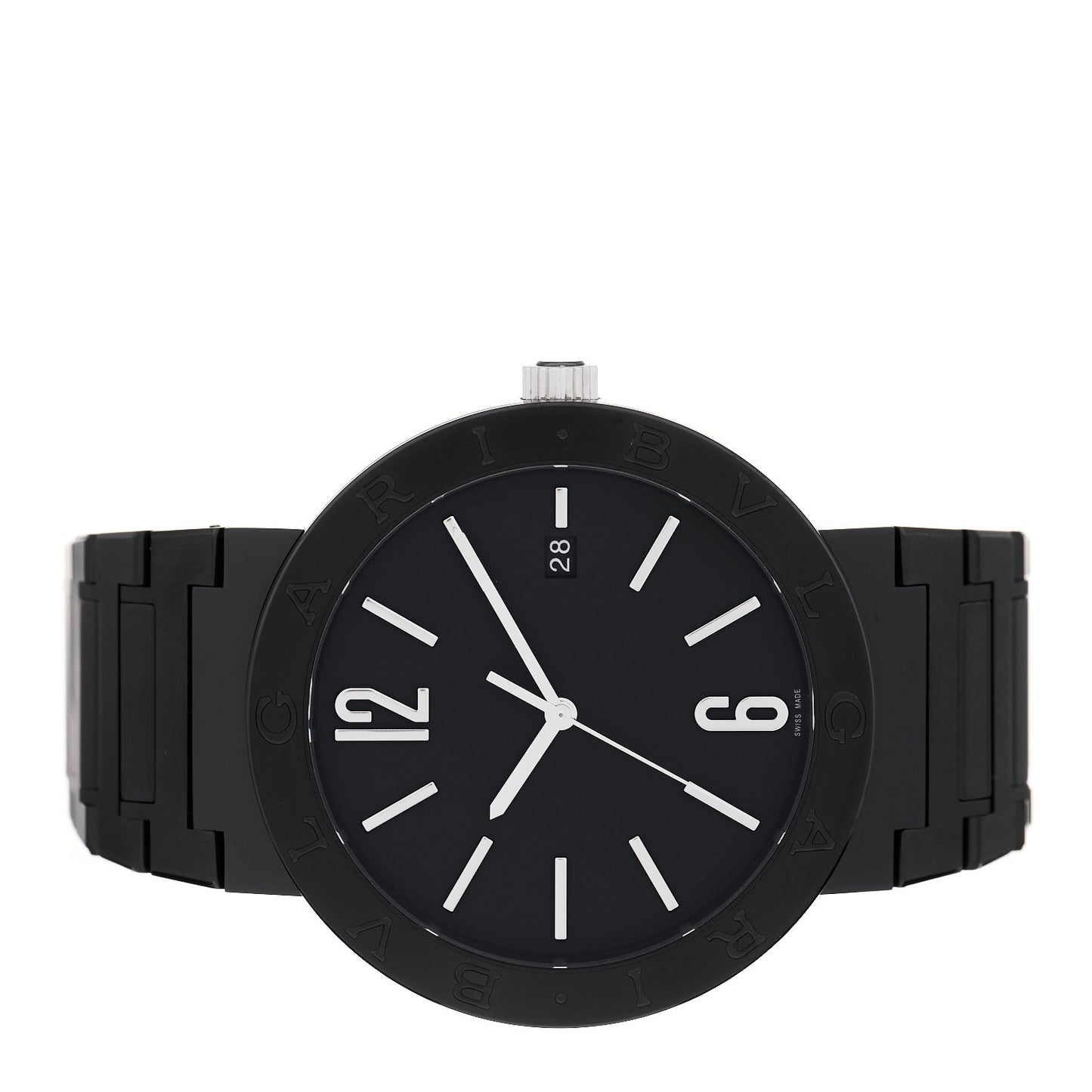 Stainless Steel 41mm Automatic Watch Black
