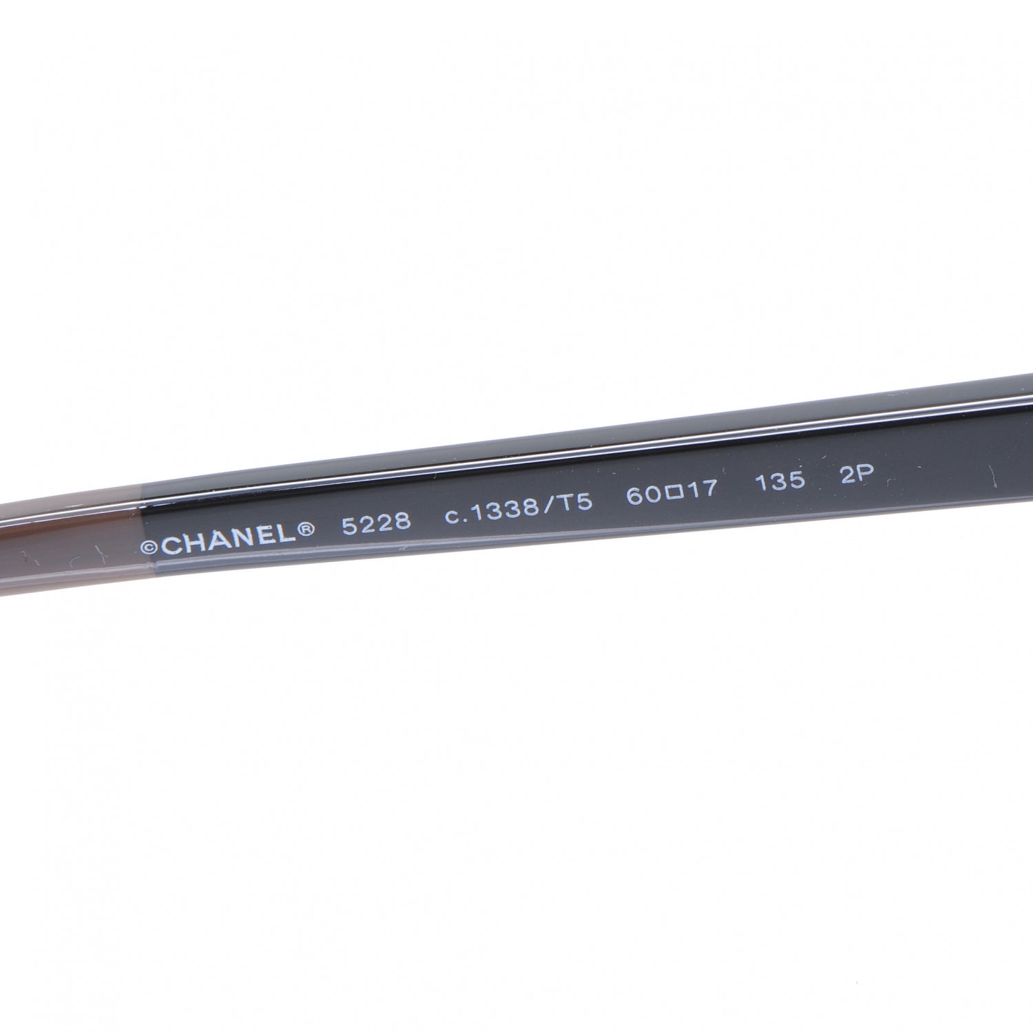 Chanel CC Logo Sunglasses 5228 Black Brown 4 of 5