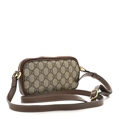 Gucci GG Supreme Monogram Web Mini Ophidia GG Bag Brown 3 of 7