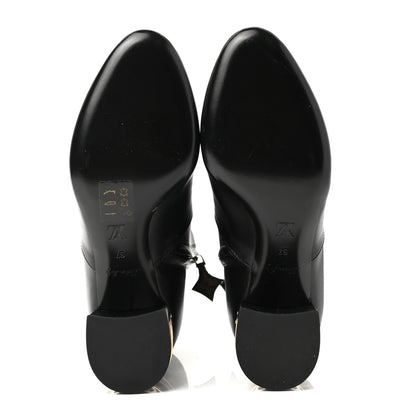 Louis Vuitton Calfskin Bliss Ankle Boots 37 Black 5 of 8