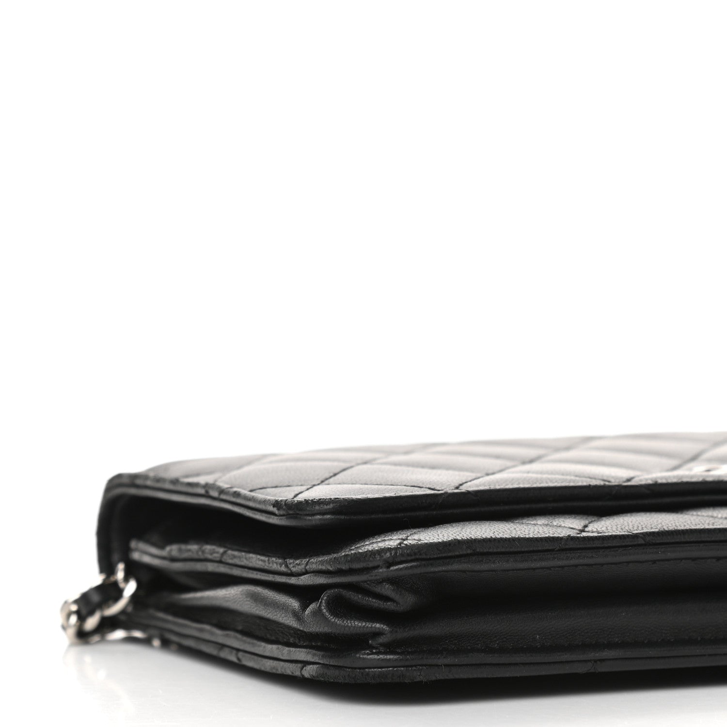 Chanel Lambskin Quilted Wallet On Chain WOC Black 5 of 13